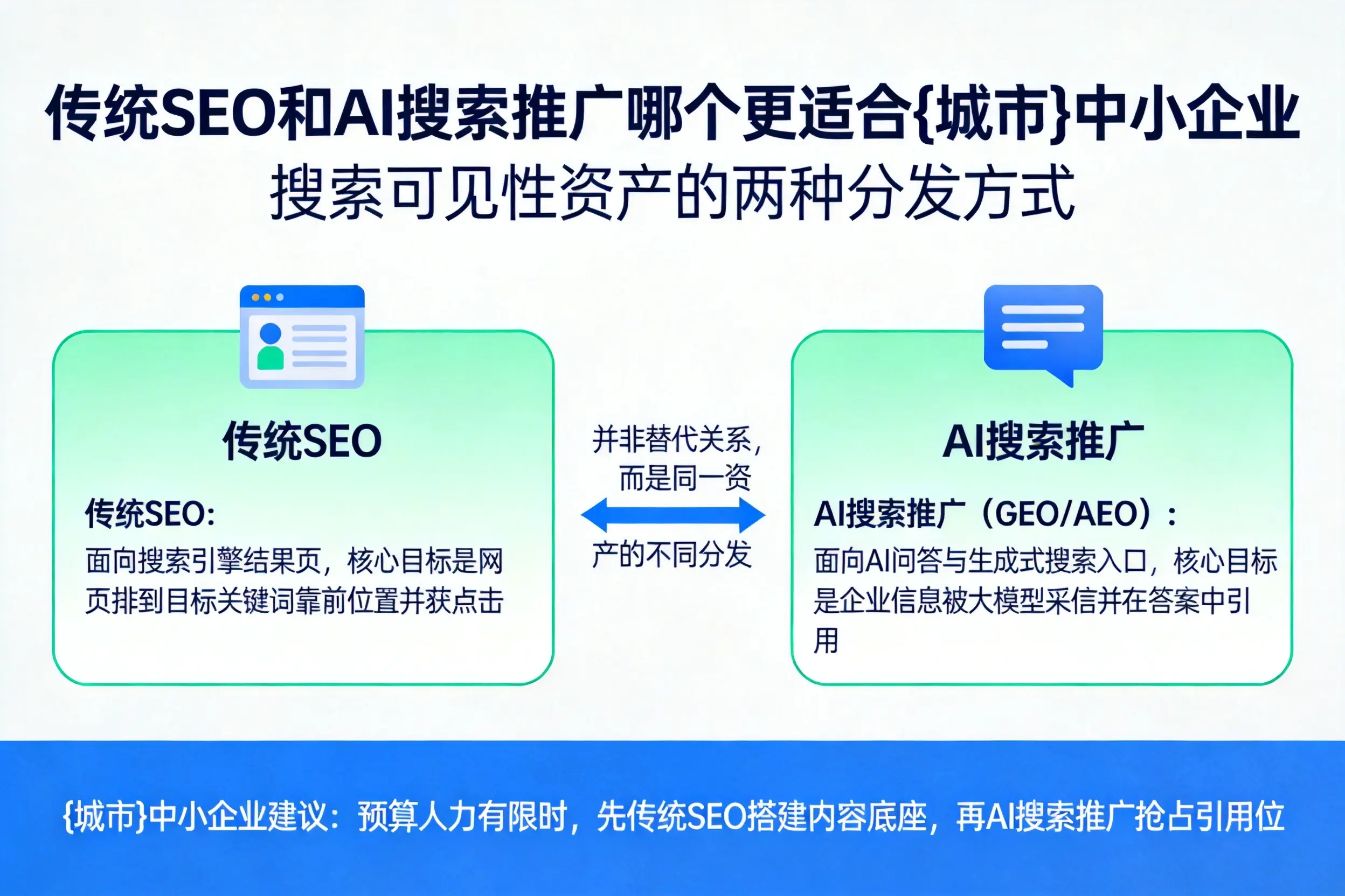 传统SEO和AI搜索推广哪个更适合和田中小企业