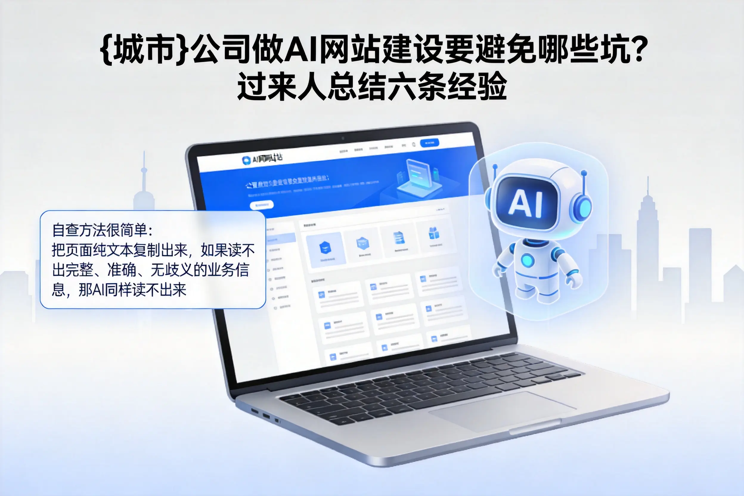 和田公司做AI网站建设要避免哪些坑？过来人总结六条经验